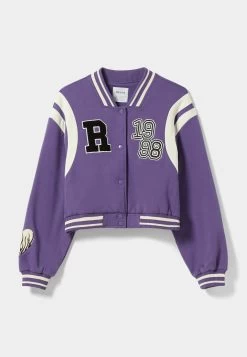 BERSHKA Cropped Varsity - Bomberjacks - Mauve 10 BERSHKA Cropped Varsity - Bomberjacks - Mauve -Bershka 002435fa468e4d98b00e7c6de02c8f9c