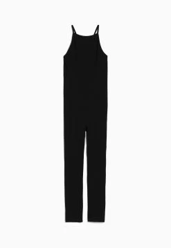 BERSHKA Jumpsuit - Black -Bershka 00986bb1fb5545c49b89f7445fcdf968
