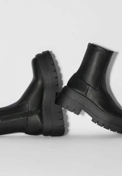 BERSHKA Enkellaarsjes Met Plateauzool - Black -Bershka 01976aaddcb94ee5b18fde30ad781d25