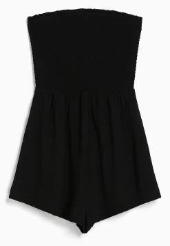 BERSHKA Textured With Shirring - Bandeau - Jumpsuit - Black 11 BERSHKA Textured With Shirring - Bandeau - Jumpsuit - Black -Bershka 01edb31713dd4213990025b21e263f4e