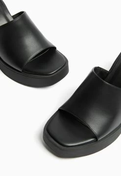 BERSHKA Muiltjes Met Hak - Black -Bershka 026a546a6f6245fb878a21d7347b721f