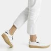 BERSHKA Retro Style - Sneakers Laag - Beige