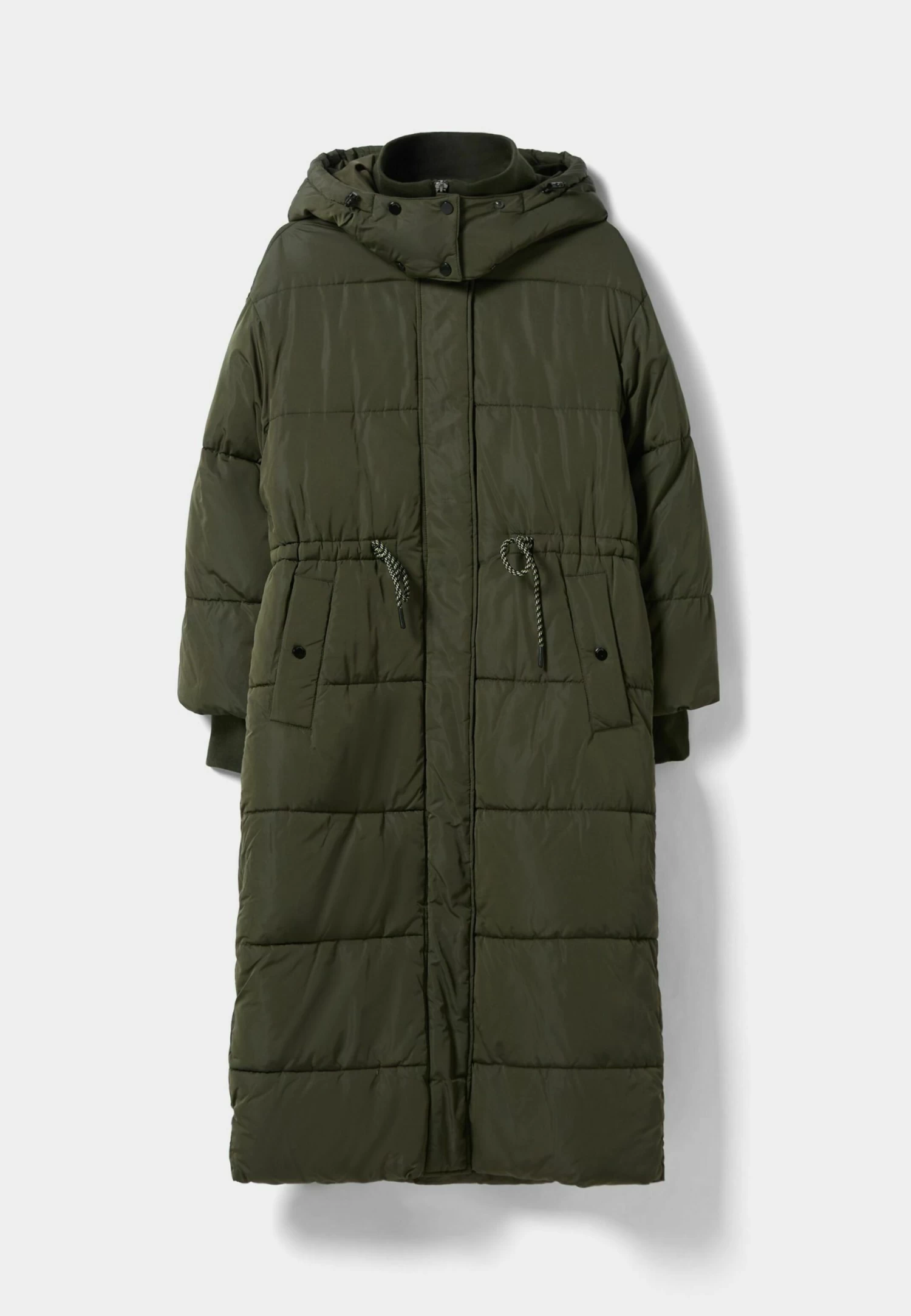 BERSHKA Long - Winterjas - Khaki 5 BERSHKA Long - Winterjas - Khaki - Afbeelding 5