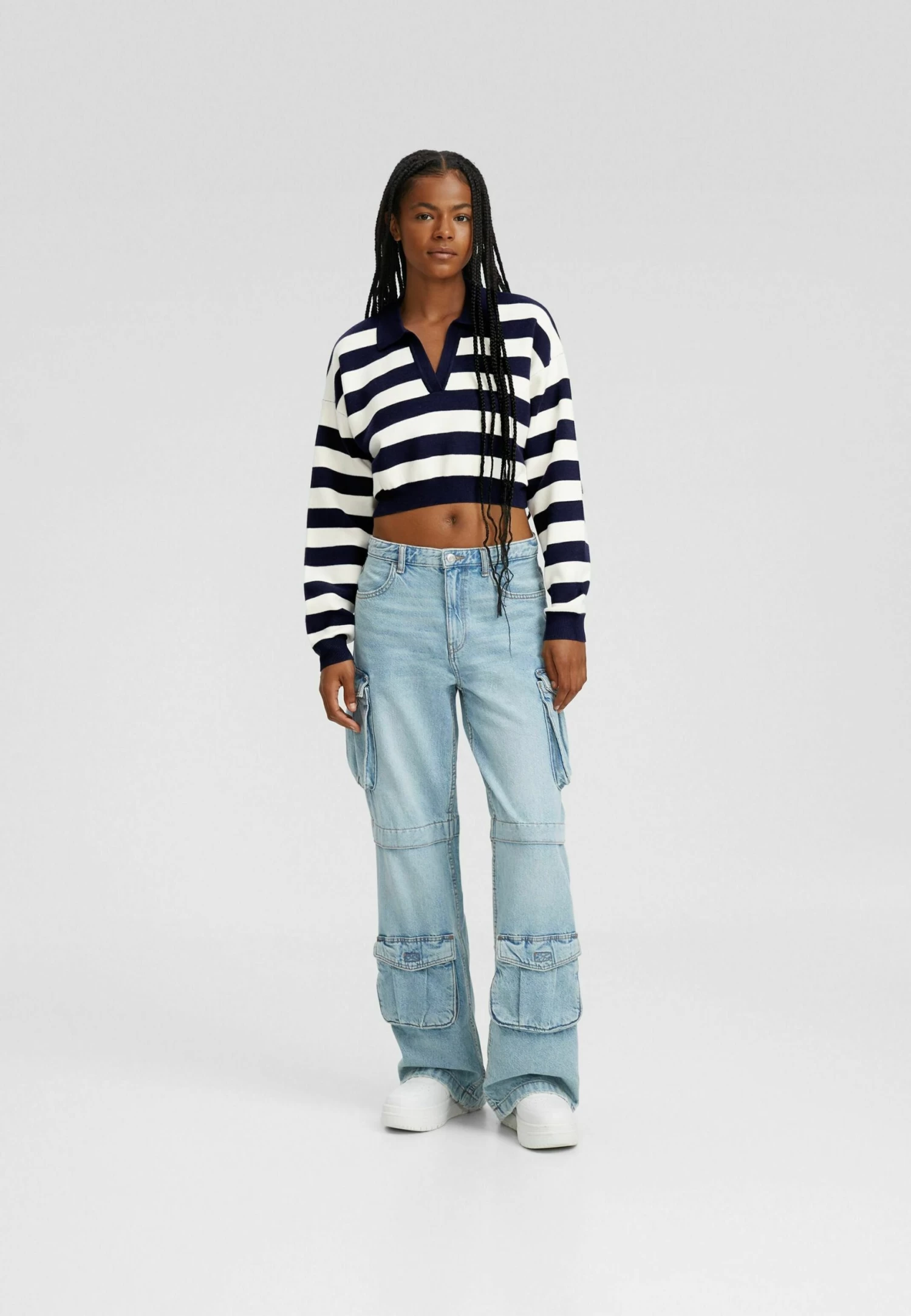 BERSHKA With Stripes - Trui - Multi Coloured 2 BERSHKA With Stripes - Trui - Multi Coloured - Afbeelding 2