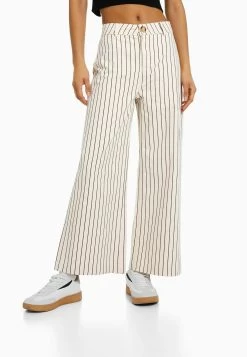 BERSHKA Culottes - Broek - Beige