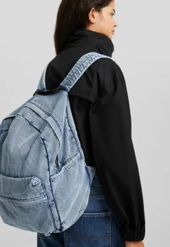 BERSHKA With Heart Charm - Rugzak - Dark Blue