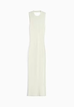BERSHKA With Open Back-Midi- Etui-Jurk - White -Bershka 082d24261abe4deba6d3ee1a069c3d30