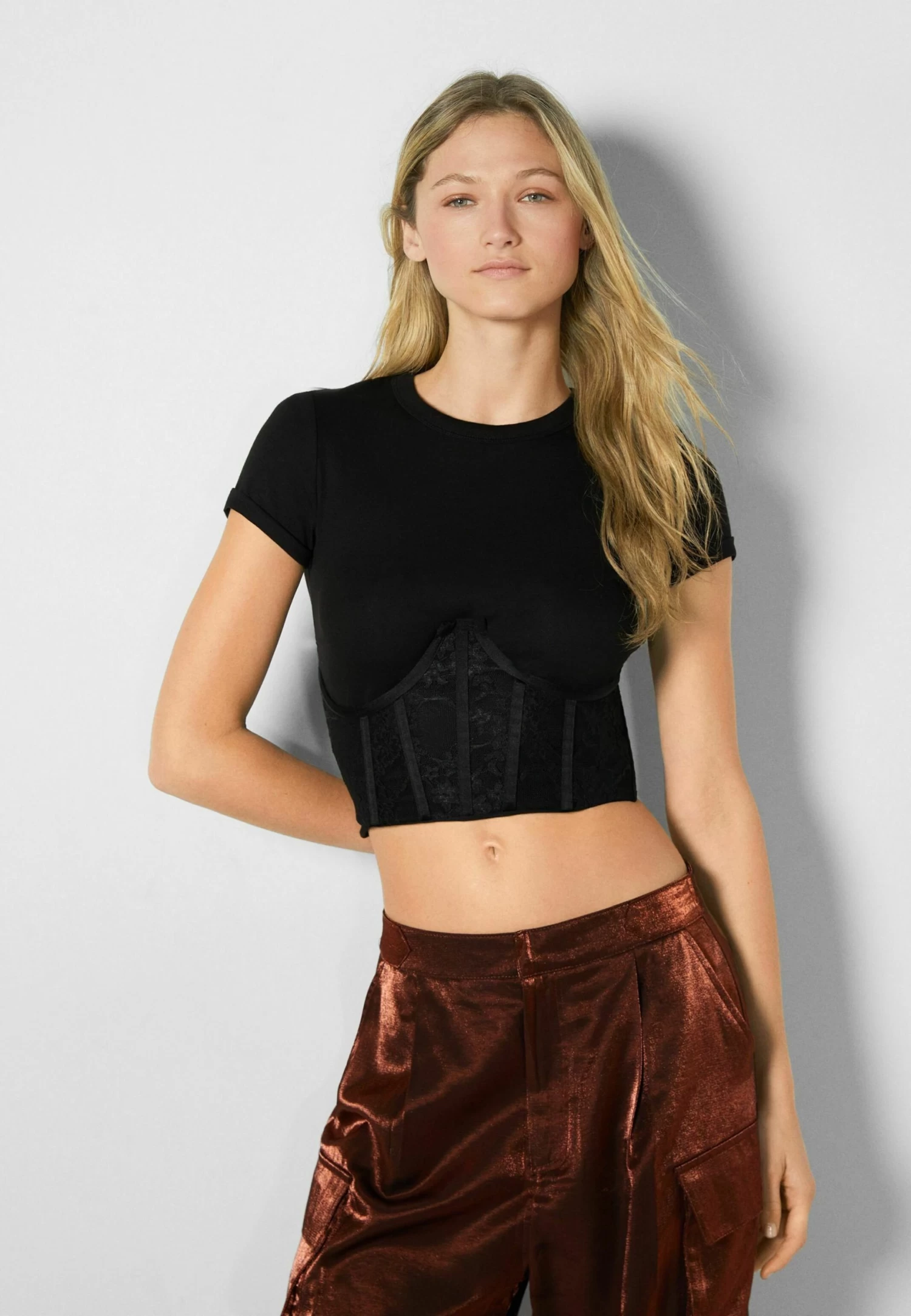 BERSHKA Tailleriem - Black 1 BERSHKA Tailleriem - Black