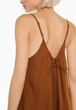 BERSHKA Strappy Flowing With Back Tie - Jumpsuit - Dark Brown 9 BERSHKA Strappy Flowing With Back Tie - Jumpsuit - Dark Brown -Bershka 08b468e9dd4d45d9a31082e2c47d0230
