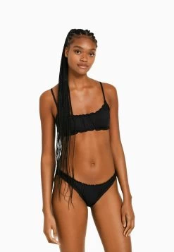 BERSHKA Curly - Bikini - Black