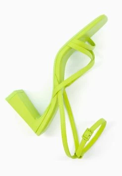 BERSHKA With Ankle Strap - Sandalen - Neon Green 12 BERSHKA With Ankle Strap - Sandalen - Neon Green -Bershka 0a16777249b54f96a8c6b12db27fcda8