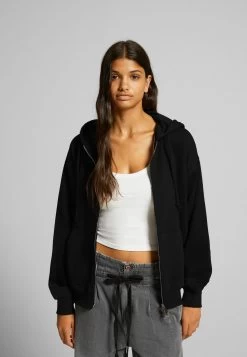 BERSHKA Sweater Met Rits - Black