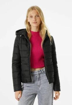 BERSHKA Winterjas - Black