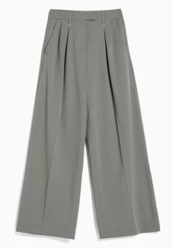 BERSHKA Tailored - Broek - Grey -Bershka 0cfffbef8ae54199b22a42369206f9ed