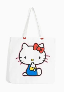 BERSHKA Hello Kitty Printed - Shopper - White -Bershka 0d2c214b65ce49efb870370db78fe707