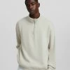 BERSHKA Sweater - Stone
