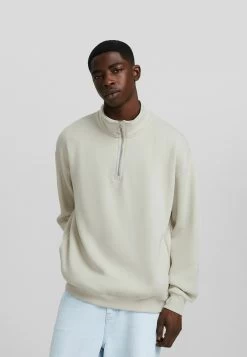 BERSHKA Sweater - Stone