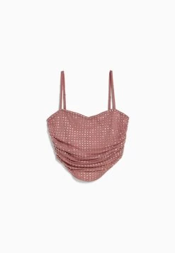 BERSHKA Blouse - Pink -Bershka 0d7d458ef06545b0938aeeea9ed0f8ef