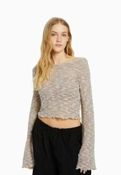 BERSHKA Open - Trui - Sand