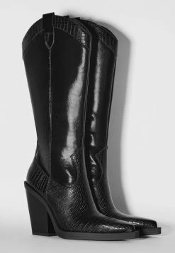 BERSHKA Cowboy-/Bikerlaarzen - Black -Bershka 0fa71eb43b764073b1742c0a9becba1d