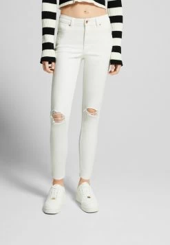 BERSHKA Vintage - Jeans Skinny Fit - White