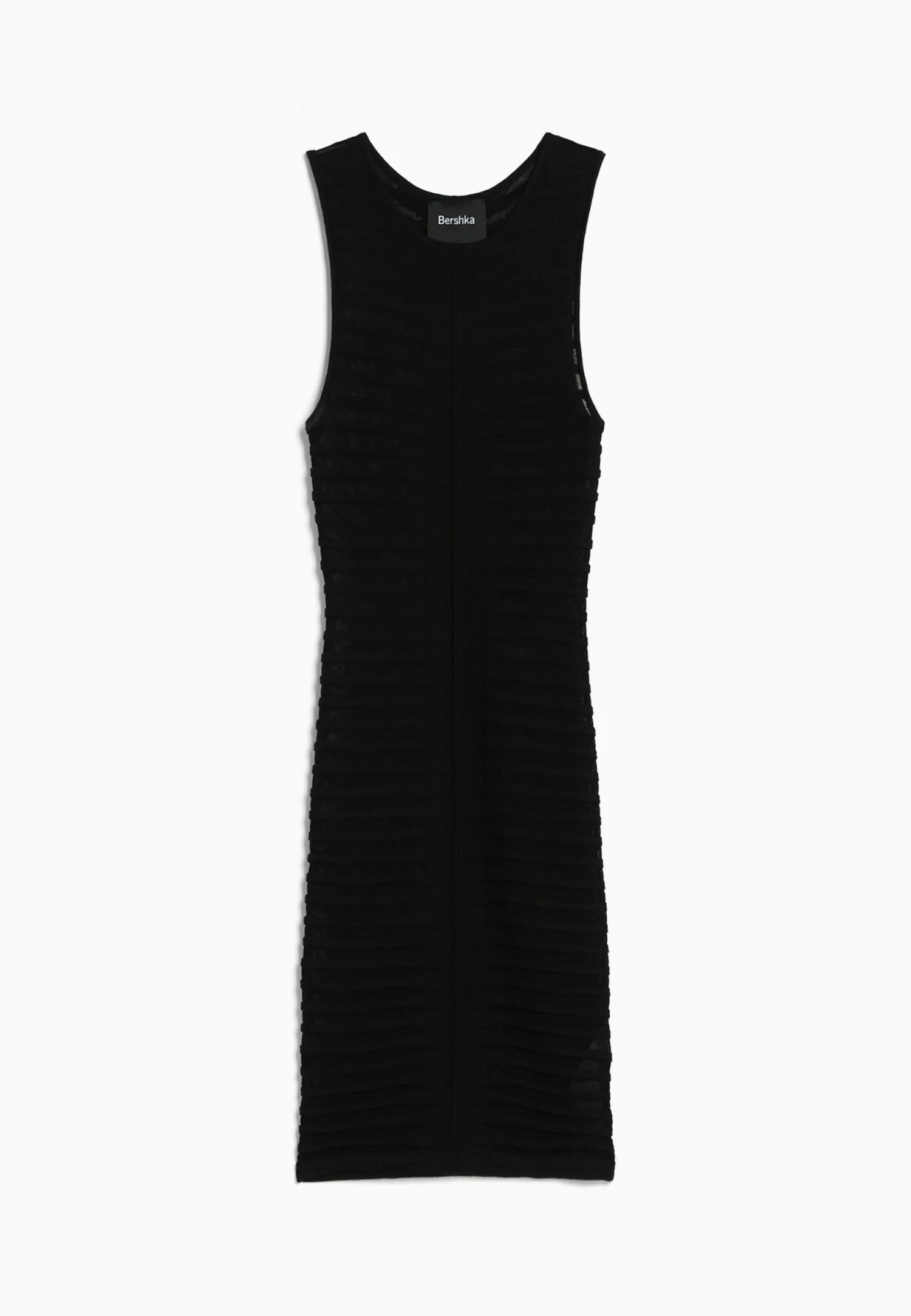 BERSHKA Sleeveless Transparent00587686 - Gebreide Jurk - Black 5 BERSHKA Sleeveless Transparent00587686 - Gebreide Jurk - Black - Afbeelding 5