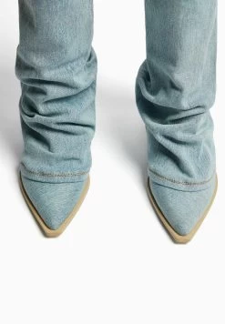 BERSHKA Cowboy-/Bikerlaarzen - Blue -Bershka 116e0c8d7757471680d83d40eeca2d22