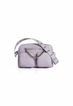 BERSHKA Chain With Pockets - Schoudertas - Mauve -Bershka 14c75136a1ac47d78053c4778d26bce8