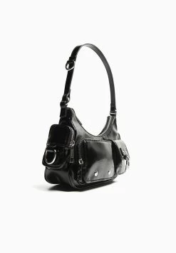 BERSHKA Multi-Pocket-Shoulder - Handtas - Black 10 BERSHKA Multi-Pocket-Shoulder - Handtas - Black -Bershka 1576f276b1e44aaa8422093b5937949a