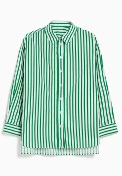 BERSHKA Long Sleeve Oversize - Overhemdblouse - Evergreen -Bershka 159ab90ac001473db96c3ad93a6874b0