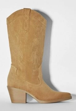 BERSHKA Heeled 11033160 - Cowboy-/Bikerlaarzen - Sand -Bershka 15c36c3e425f45bebca5a6c95cc08039