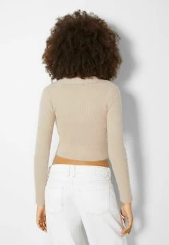 BERSHKA Vest - Sand -Bershka 16af6186996a495d84902debb02bba8c