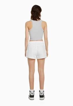 BERSHKA Multi - Shorts - White -Bershka 173169f2a79d413baeeb7a122937bfb3