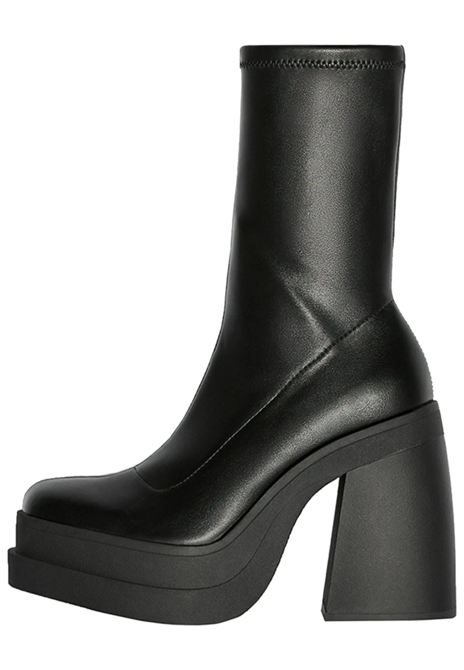 BERSHKA Fitted 11103160 - Enkellaarsjes Met Plateauzool - Black 2 BERSHKA Fitted 11103160 - Enkellaarsjes Met Plateauzool - Black - Afbeelding 2