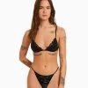 BERSHKA Blonde - Bikinitop - Black
