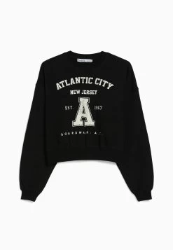 BERSHKA Printed - Sweater - Black 11 BERSHKA Printed - Sweater - Black -Bershka 19bc18337c744e4ba2a40b4bae1ecbf2