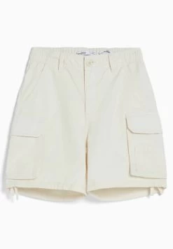 BERSHKA With StrapsBermuda- Shorts - White -Bershka 1c7cd3b979e444a4a36d53e6ed89b99c