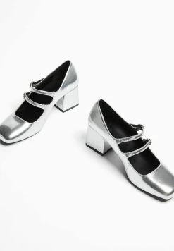 BERSHKA Mary Jane Block Heel - Klassieke Pumps - Silver Coloured 11 BERSHKA Mary Jane Block Heel - Klassieke Pumps - Silver Coloured -Bershka 1e5ca3966b37447d90413784f342090c