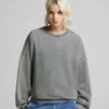 BERSHKA Oversized - Sweater - Grey