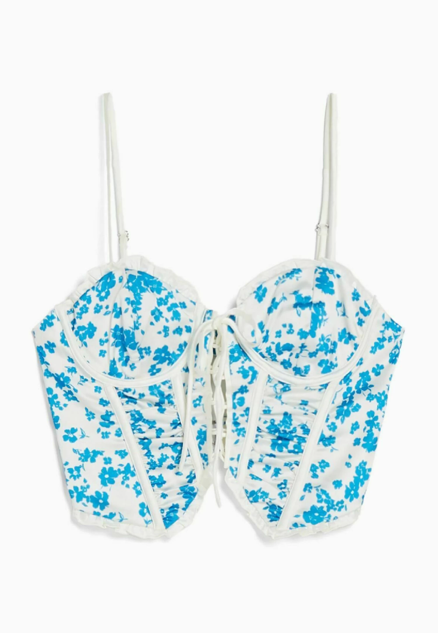 BERSHKA With Ruffles - Top - Blue 6 BERSHKA With Ruffles - Top - Blue - Afbeelding 6