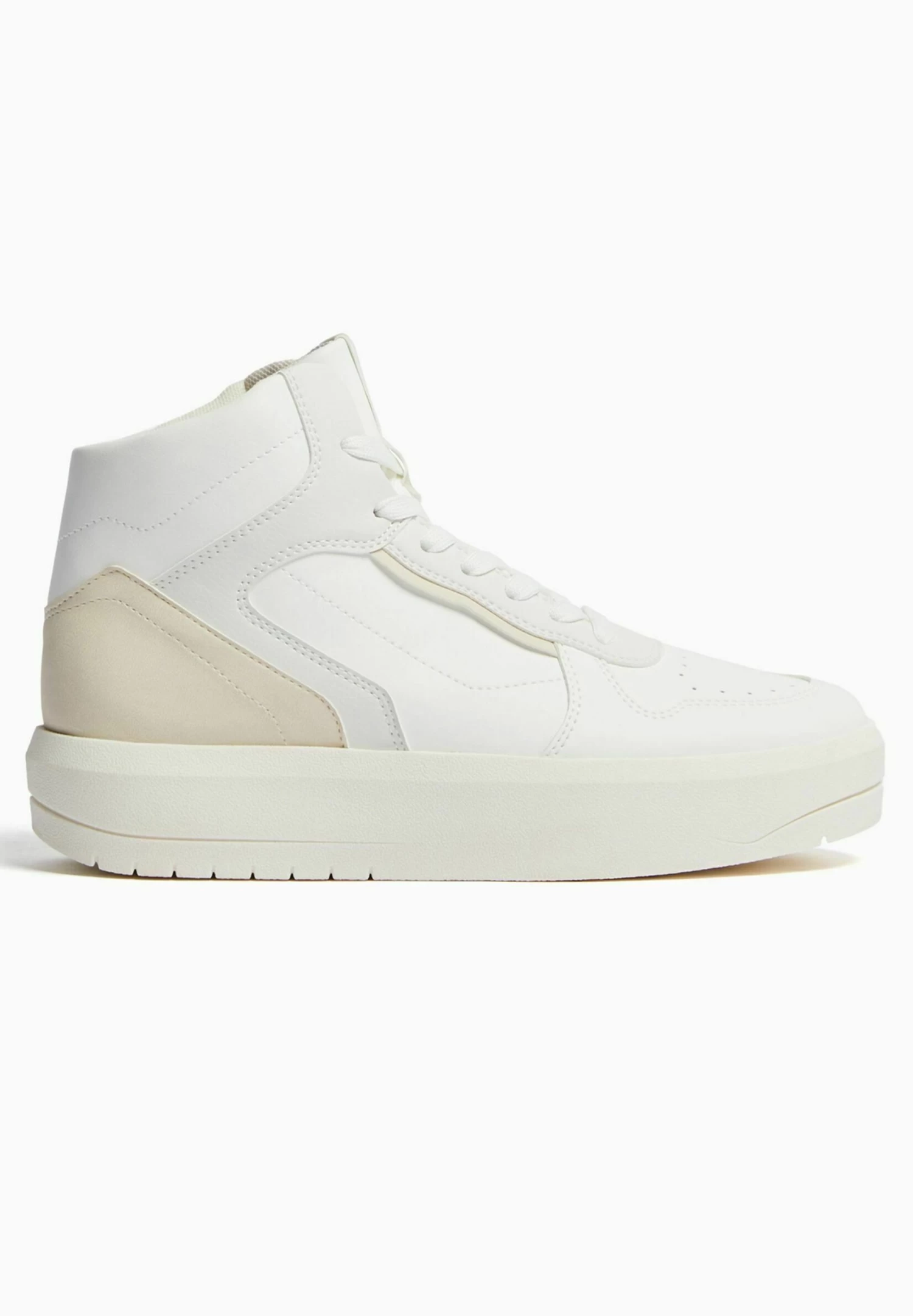 BERSHKA Contrast - Sneakers Hoog - White 7 BERSHKA Contrast - Sneakers Hoog - White - Afbeelding 7