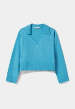 BERSHKA Trui - Dark Blue -Bershka 20d934879f184cffb8417d81a3d71cbe