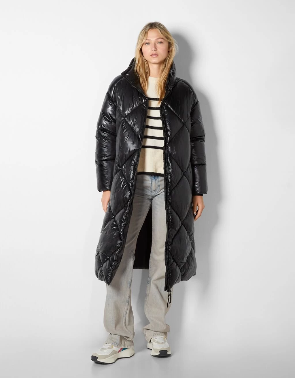 BERSHKA Winterjas - Black 1 BERSHKA Winterjas - Black