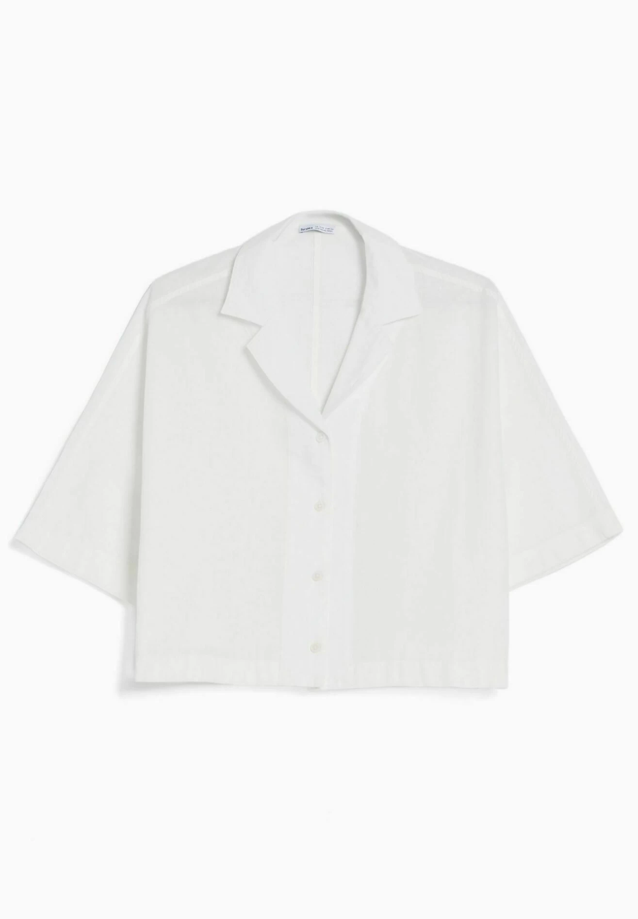 BERSHKA Rustic With Kimono Effect - Overhemdblouse - Off White 5 BERSHKA Rustic With Kimono Effect - Overhemdblouse - Off White - Afbeelding 5