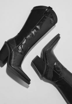 BERSHKA Cowboy-/Bikerlaarzen - Black -Bershka 2502ada1cc8e4ab1be0c565886b3b375