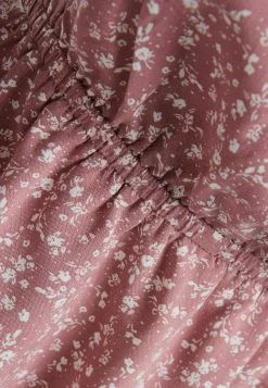 BERSHKA Floral Print With Bow - Blouse - Pink -Bershka 2631fe740d934bcba67f4c02bcd64675