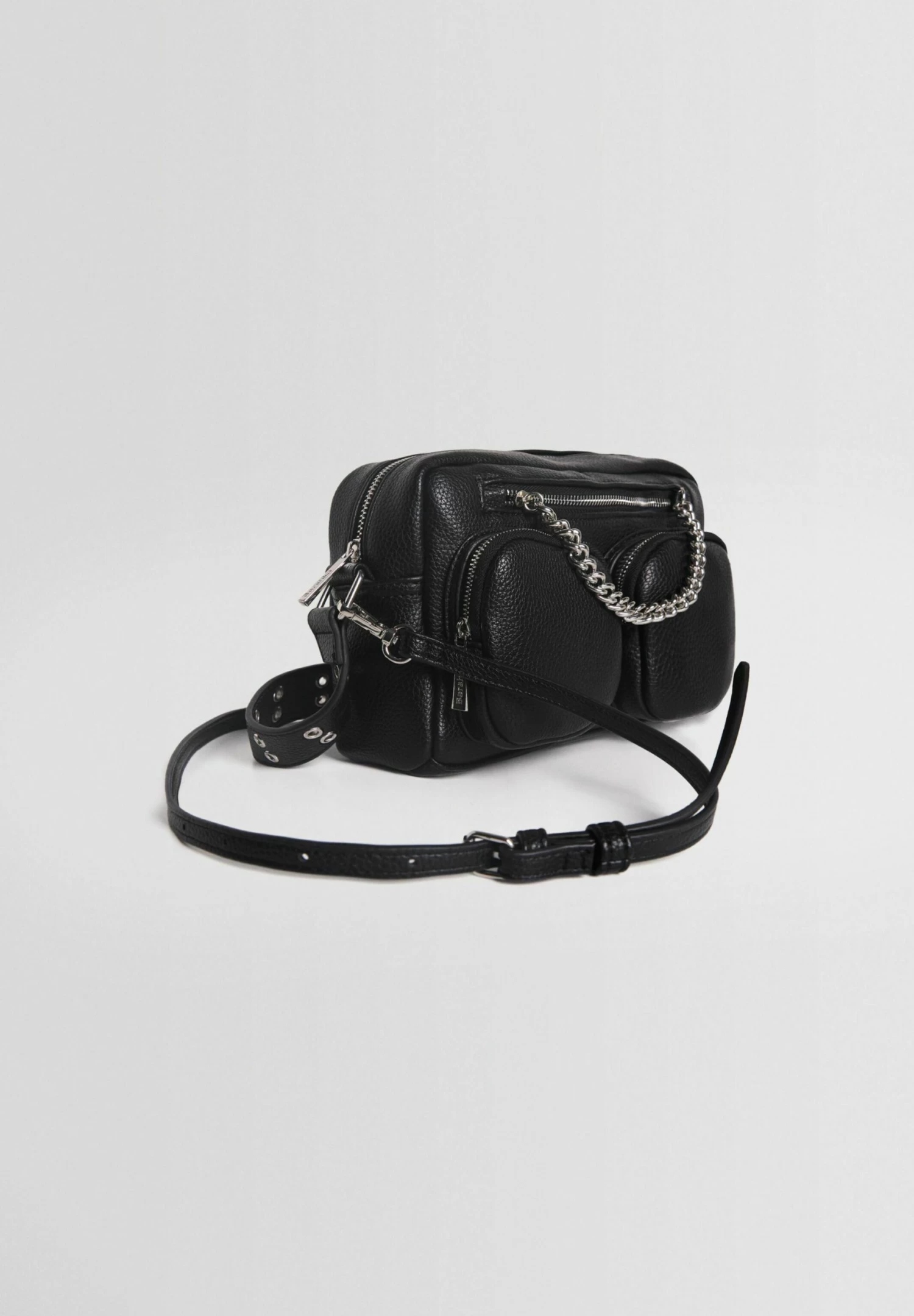 BERSHKA Chain With Pockets - Schoudertas - Black 4 BERSHKA Chain With Pockets - Schoudertas - Black - Afbeelding 4