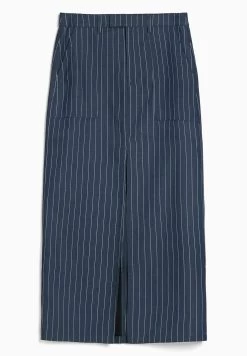 BERSHKA Tailored-Fit- Jeansrok - Dark Blue -Bershka 28cb5e75d2f44dfa82c245a4f168f3ea