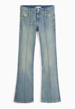 BERSHKA Waist - Bootcut Jeans - Light Blue -Bershka 28e4f2c4b9734d5a9dc79134c3f77b9c