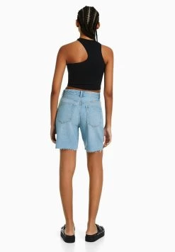 BERSHKA Vintage - Bermuda - Jeansshort - Light Blue Denim -Bershka 2abed780270347afac192301437dc702
